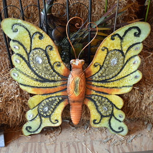 Metal Butterfly Sign